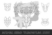 Animal low poly head icon, an Animal Illustration by RAINBOWIRMA (Thumbnail 2 of 4)