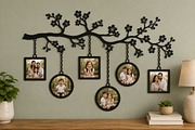 Diamond Family Photo Frame Laser Cut, an Object Graphic by Libby Wishes (Thumbnail 1 of 3)