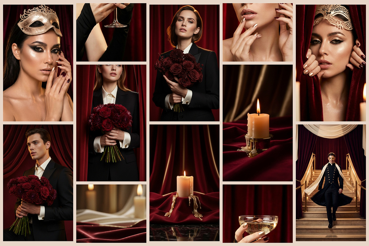 Masquerade Noir, a Beauty & Fashion Photo by AI Petr Creative Agency (Photo 5 of 7)