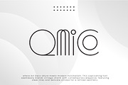 Qmico - Modern Minimal Art Deco Font, a Sans Serif Font by roomspace creative lab (Thumbnail 1 of 11)