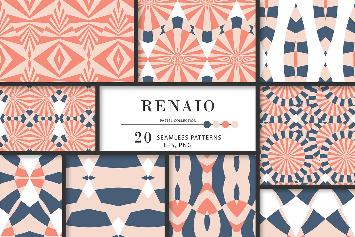 RENAIO geometric seamless patterns., a Pattern Graphic by Peolla (Photo 1 of 8)