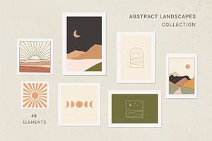 Abstract landscapes collection