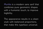 Munika - Modern Sans Serif Font, a Sans Serif Font by Gravitype (Thumbnail 4 of 15)