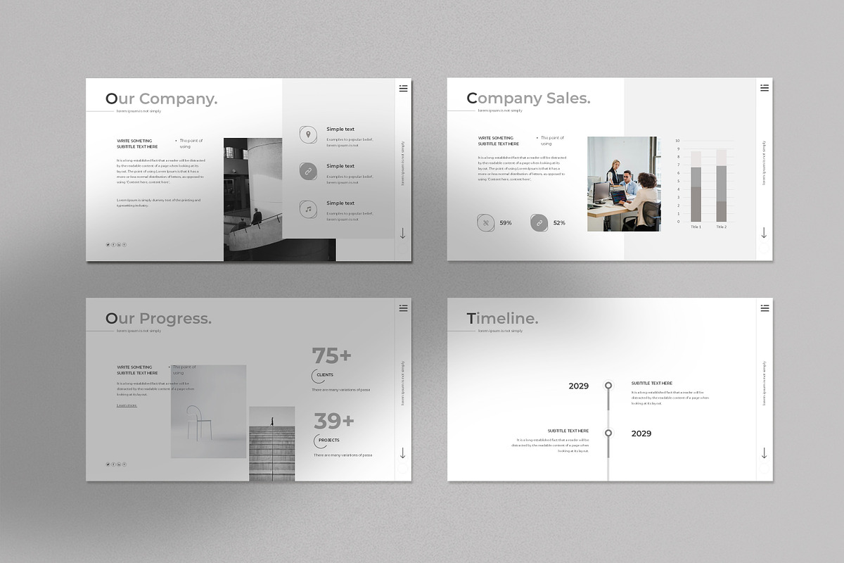 Minimal Presentation Template, a Presentation Template by Studio Temply (Photo 12 of 28)