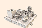 Cartoon City Block Cafe Building, an Architecture 3D Model by Low Poly Lab (Thumbnail 6 of 7)