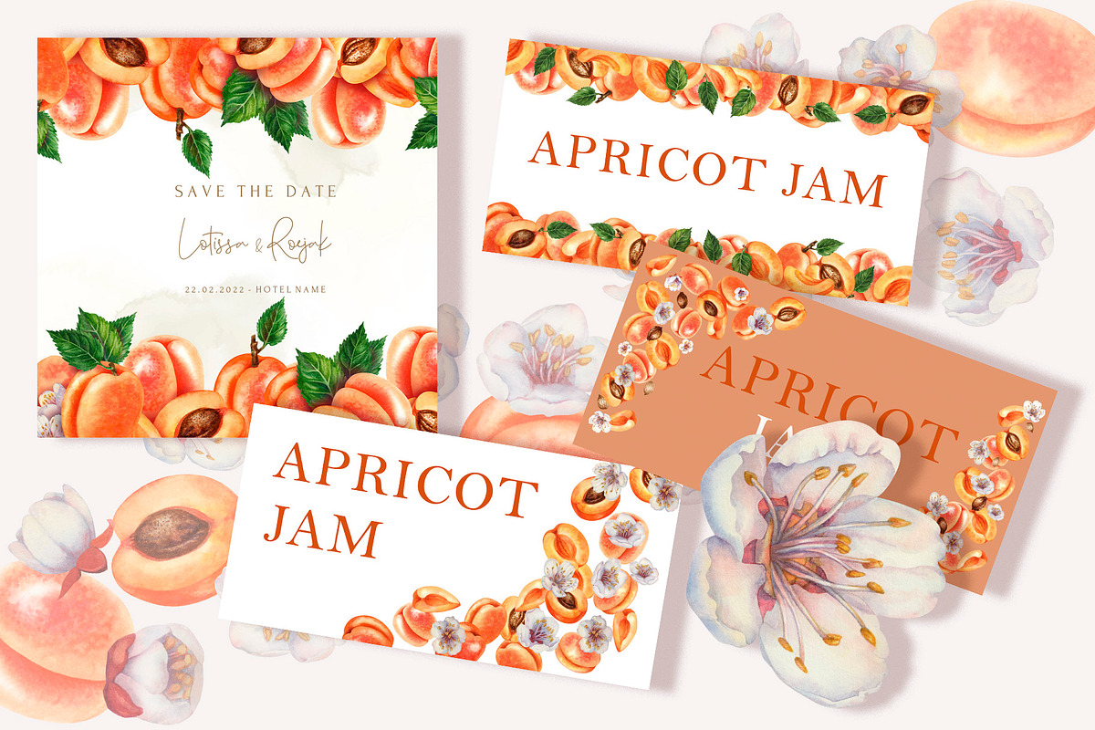 Apricot Jam & Juice, watercolor, a Food Illustration by EL_SUHOVA (Photo 7 of 14)