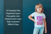 Kids T-Shirt Mock-Up Vol 5, a Shirt Mockup by Freeman Studio (Thumbnail 2 of 17)