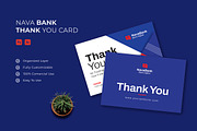Nava Bank - Thank You Card, a Card Template by Esensifiksi.studio (Thumbnail 1 of 3)