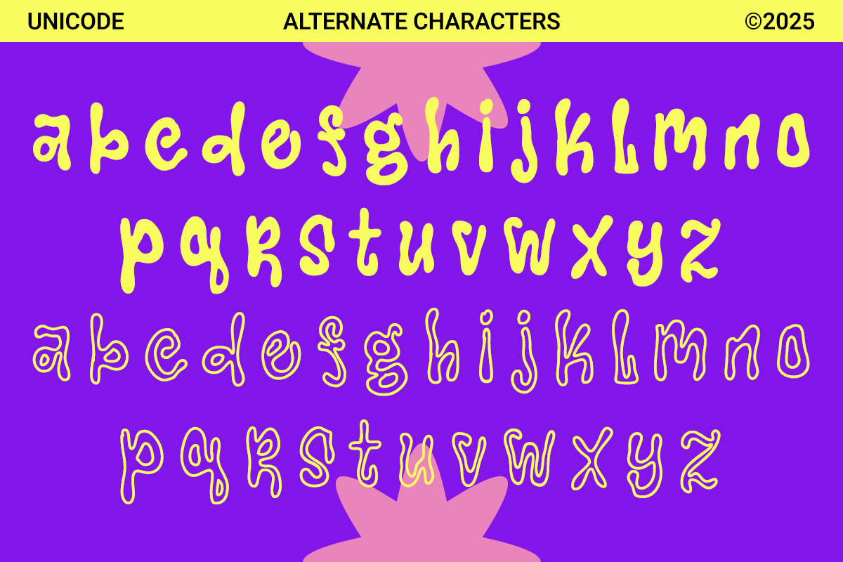 Happytale - Liquid Bubble Font, a Handwritten Font by Unicode Studio (Photo 13 of 14)