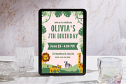 Zoo Birthday Invitations Templates, a Templates & Theme by TemplateCastleStore (Thumbnail 15 of 18)
