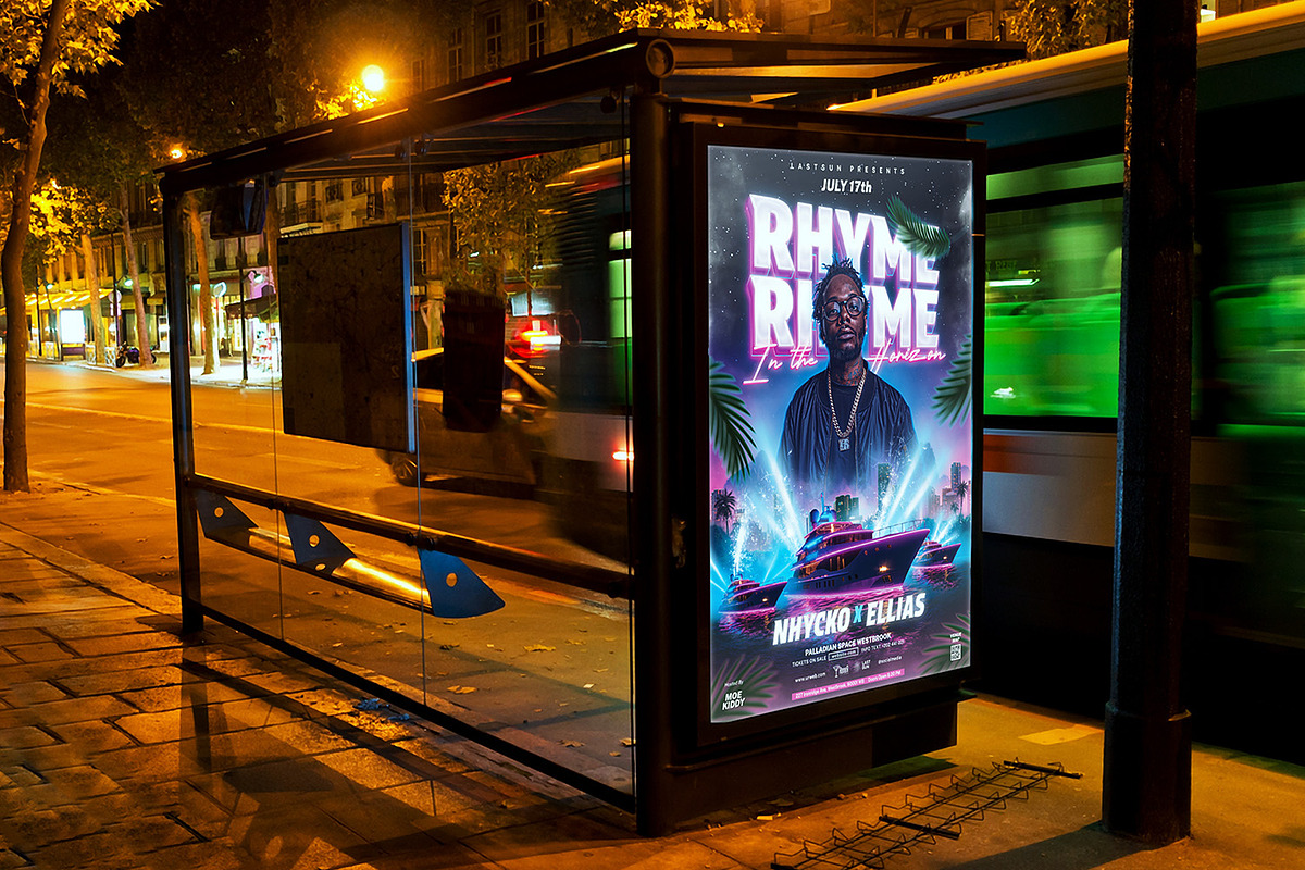 DJ Flyer Template, a Print Template by Bornx Design (Photo 5 of 5)