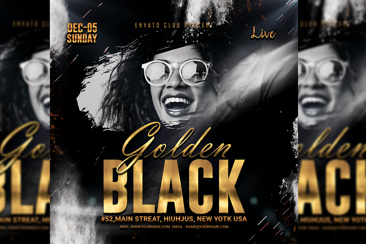 Ladies Night Party Flyer, a Flyer Template by VaaniDesigns