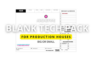 Blank Apparel Tech Pack, a Presentation Template by Archetype Design