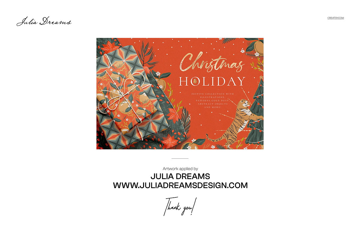 Christmas Gift Box Mockup, a Packaging Mockup by creatsy5 (Photo 5 of 6)