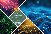 500+ Digital network connection, a Background Graphic by Virgo Studio (Thumbnail 1 of 11)
