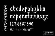 MONTENG MODERN BLACKLETTER, a Blackletter Font by dansdesign (Thumbnail 5 of 9)