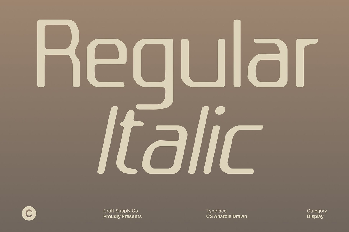 CS Anatole Drawn, a Sans Serif Font by Craft Supply Co. (Photo 4 of 8)