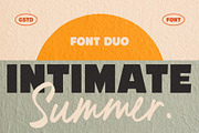 Intimate Summer Font Duo, a Sans Serif Font by Get Studio (Thumbnail 1 of 14)