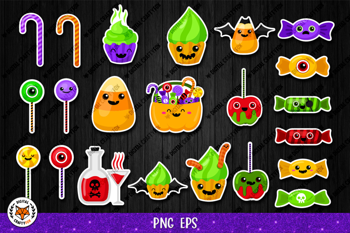 Halloween Stickers Bundle, an Illustration by Digital_Craftyfox (Photo 8 of 13)