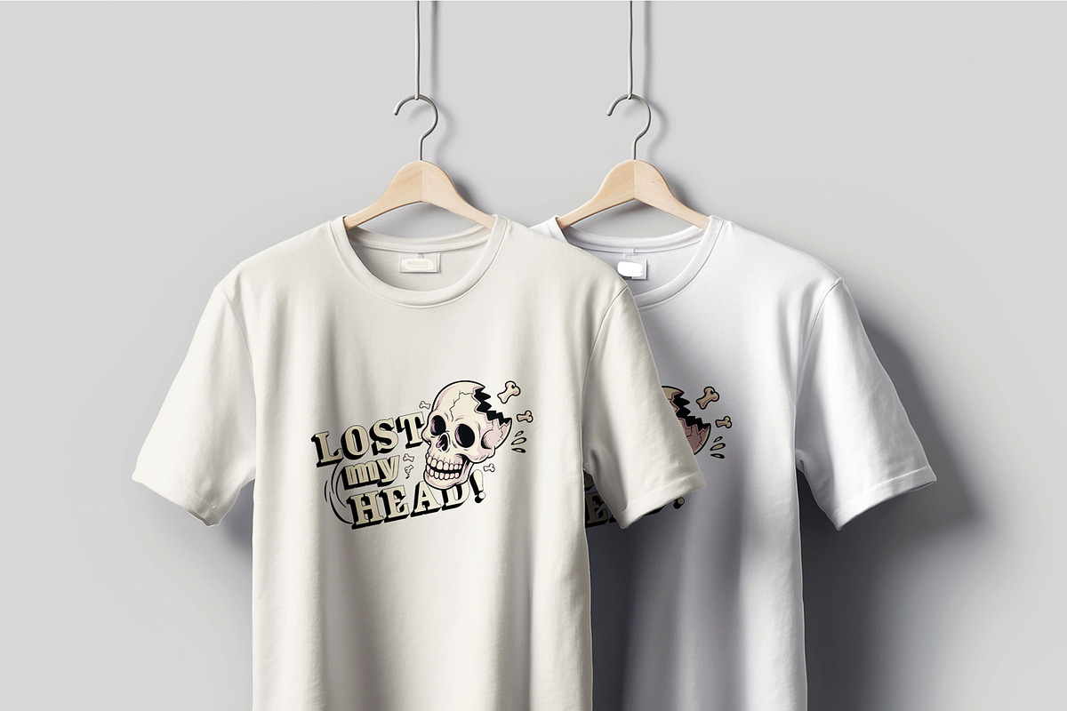 Lost My Head T Shirt Design Layout, a Stationery Template by MightyDesign (Photo 2 of 6)