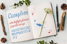 Camphor & Hugo: 2 Fonts + 40 illus.