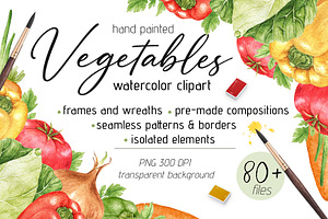 Vegetables Watercolor Clipart