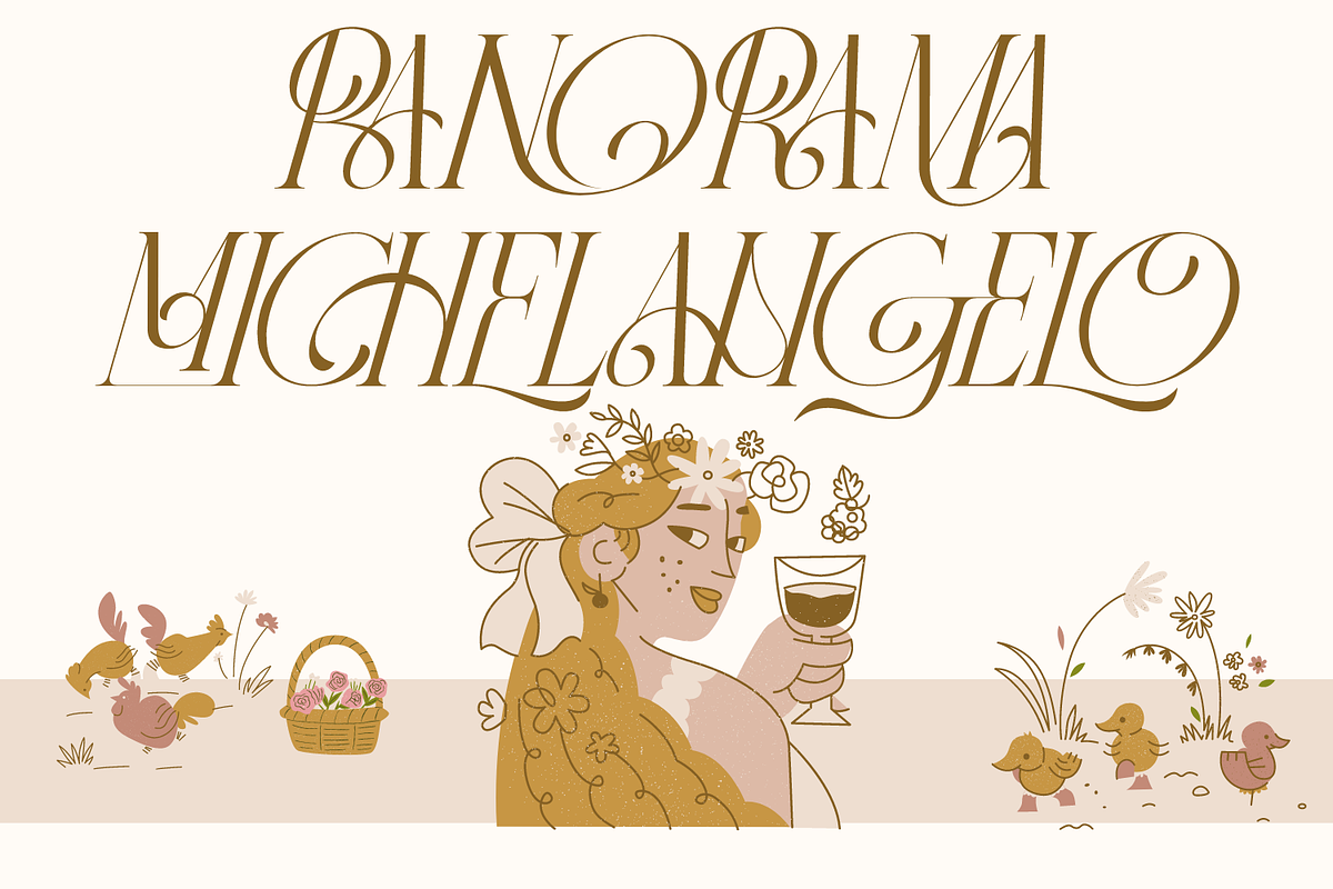 Panorama Ligatures Font, a Serif Font by 177Studio (Photo 5 of 8)