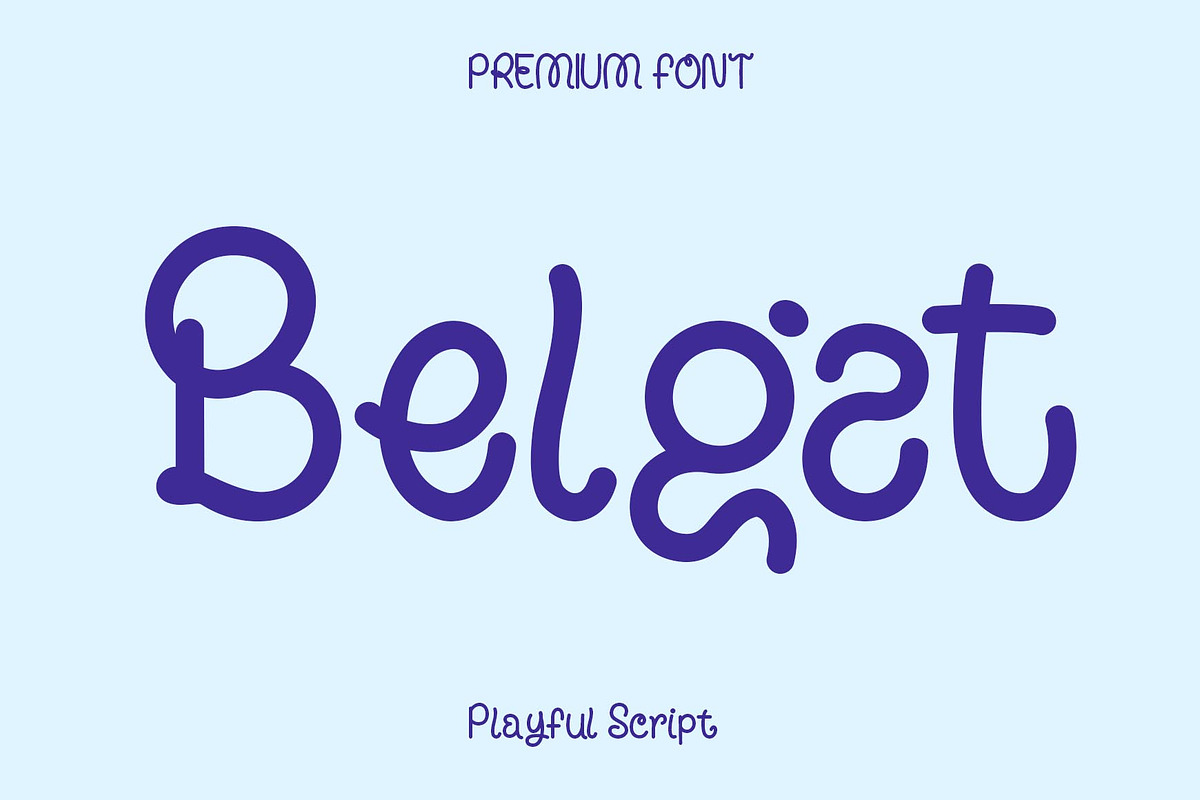 Belgat | Playful Script Font, a Script Font by Yuby Creative (Photo 1 of 8)