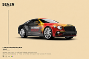 Bentley Continental Car Mock-Up, an Advertising Mockup by Se٧enStudio (Thumbnail 1 of 3)