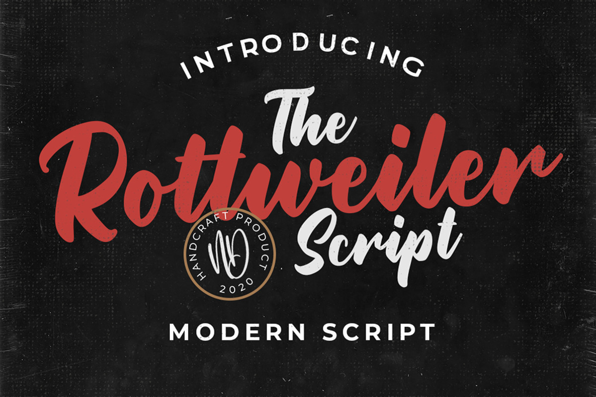 Rottweiler – Modern Script, a Script Font by NURF Designs (Photo 1 of 10)