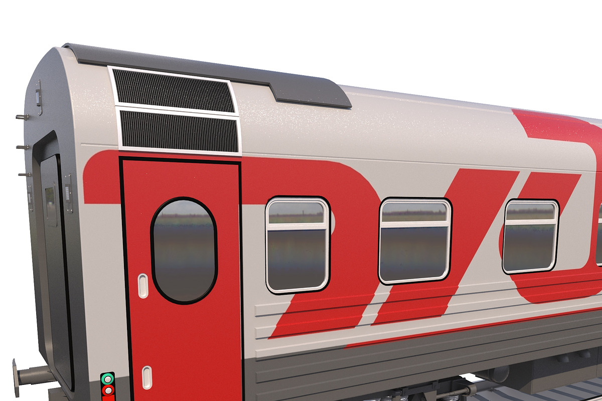 Coach Passenger Wagon Train, a Cars & Vehicle 3D Model by 3D Models by Obshansky (Photo 6 of 11)