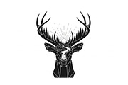 Artistic Geometric Deer Head Bundle, an Illustration by yasushie (Thumbnail 21 of 31)