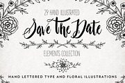 Illustrated Save The Date Overlays, an Illustration by Boelter Design Co (Thumbnail 1 of 6)