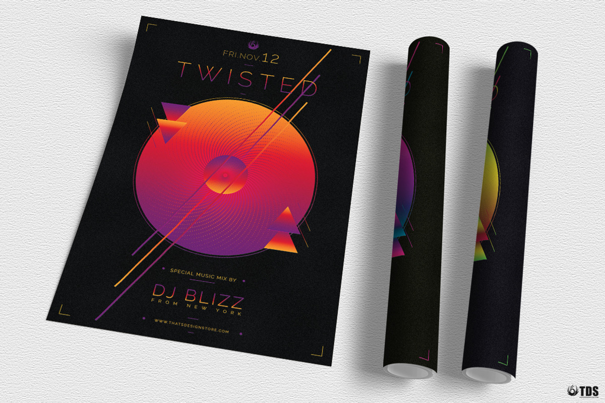 Twisted Session Flyer Template, a Flyer Template by ThatsDesignArt (Photo 6 of 12)