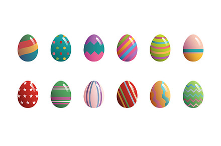 isolated, easter, colorful, symbol,