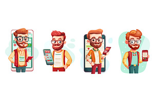 Mobile app developer. It engineer, a Person Illustration by Stock-Smart-Start