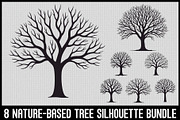 Nature Tree Silhouette Bundle, an Illustration by jahid234 (Thumbnail 1 of 9)