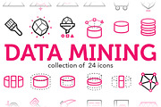 Data Mining Icons, an Outline Icon by Sarunw (Thumbnail 1 of 5)