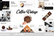 Coffee Vintage MNML Keynote Template, a Presentation Template by Presentation Official (Thumbnail 1 of 13)