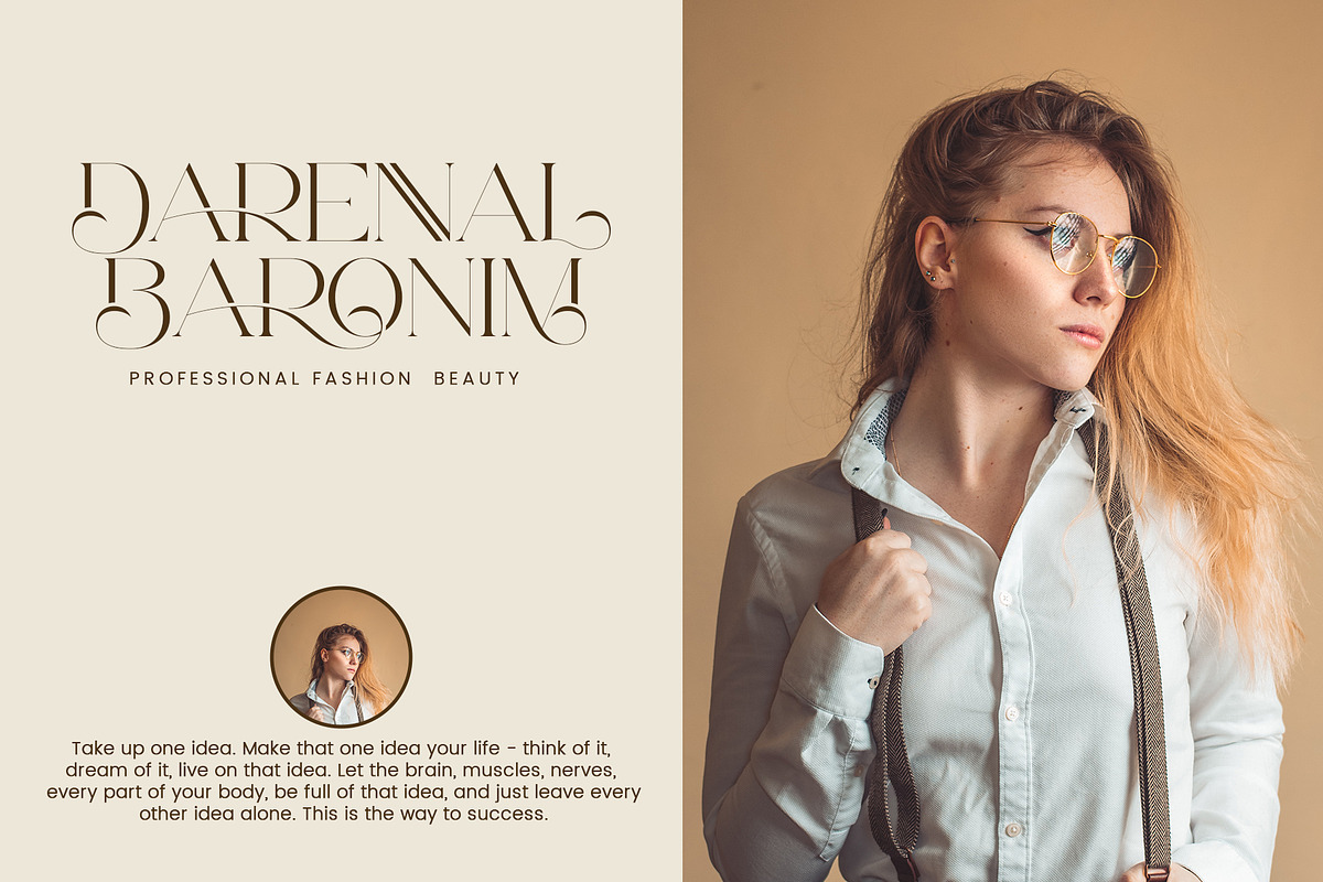 Saroe - Elegant Serif Font, a Serif Font by Aqeel_Art (Photo 2 of 13)