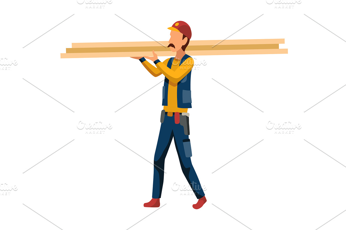 Stage house building with, an Illustration by Things for designers