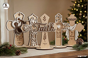 Christian Standing Cross SVG Bundle, a Decorative Illustration by svgocean (Thumbnail 1 of 11)