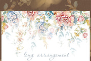 Watercolor flowers pink bloom set, a Decorative Illustration by Edith’s World (Thumbnail 4 of 19)