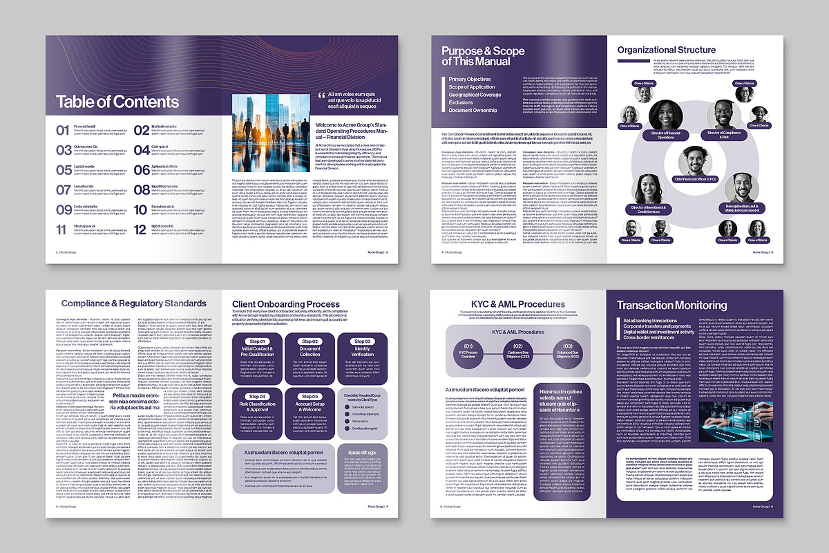 Standard Operating Procedures Brochu, a Brochure Template by BrandPacks