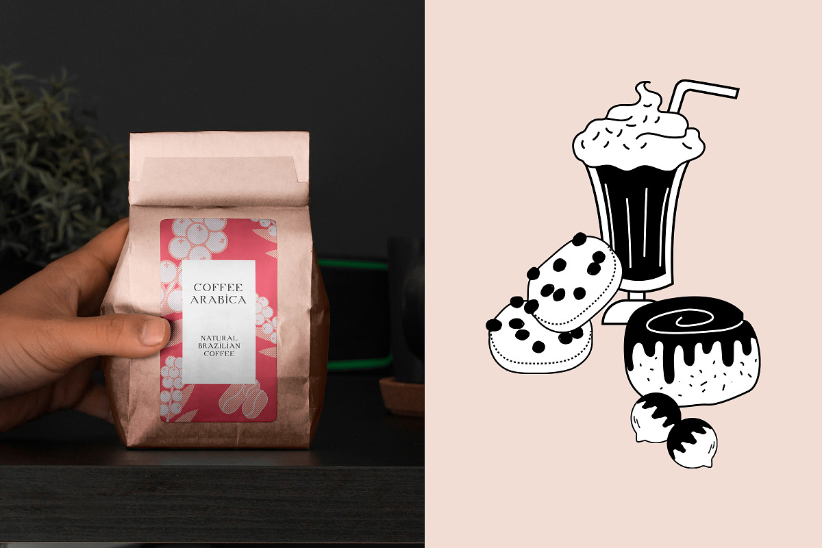 Café: Hand-Drawn People & Food, a Food Illustration by Schumacher Shop (Photo 10 of 14)