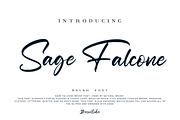 Sage Falcone Brush Font, a Script Font by Basnistudio (Thumbnail 1 of 6)