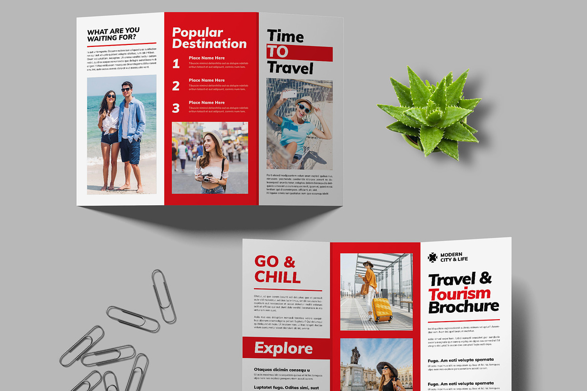Travel Trifold Brochure, a Brochure Template by MightyDesign (Photo 3 of 7)