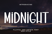 Midnight | Script Font
