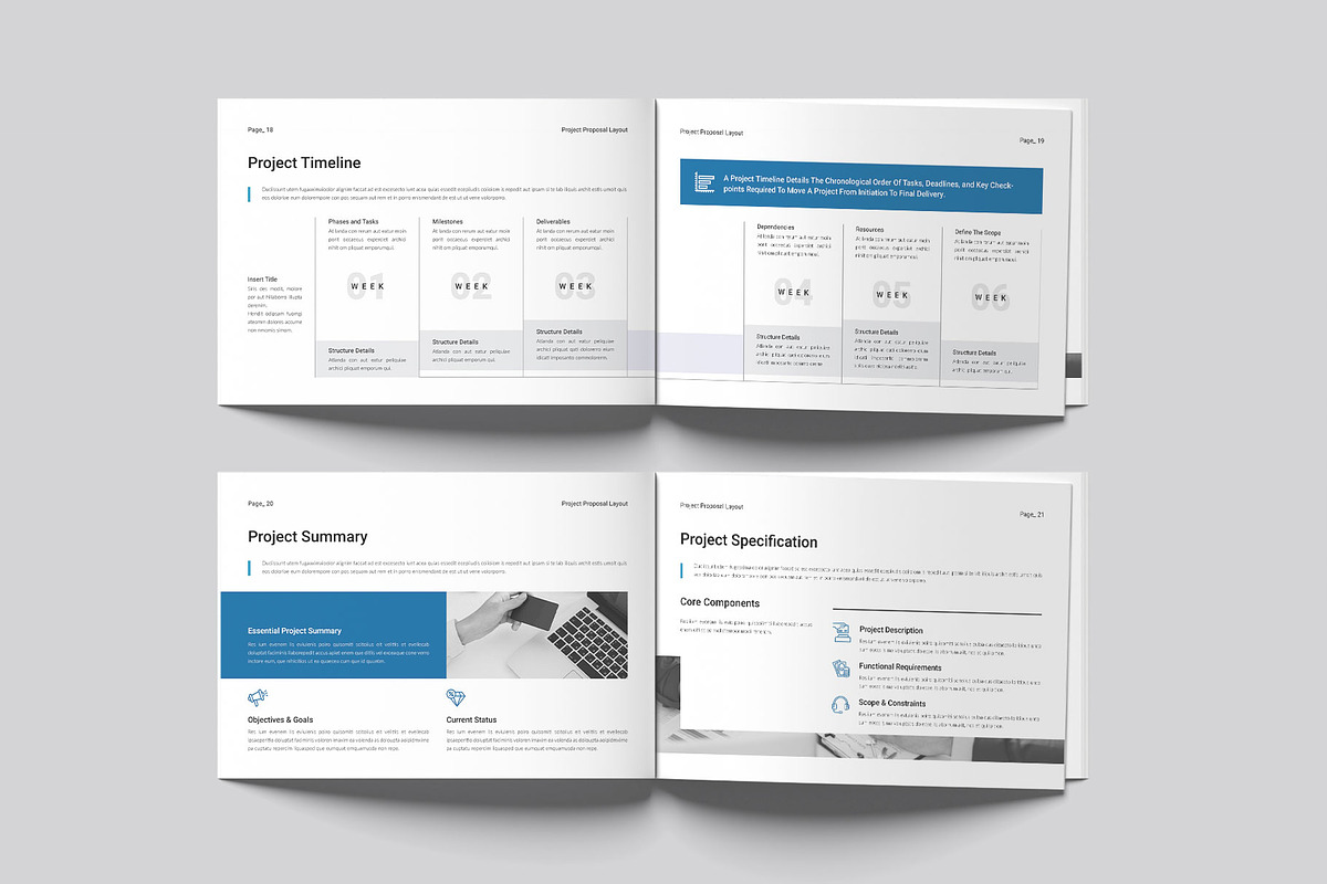 Project Proposal Template Landscape, a Brochure Template by DesignCrest (Photo 8 of 13)