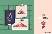 Mysterious Boho Clipart & posters, an Object Graphic by Sofico (Thumbnail 20 of 26)